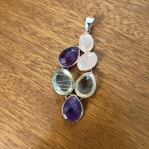 Multi gemstone pendant